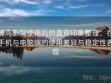 蜂鸟影院使用后的直观印象整理：在手机与电脑端的使用差异与稳定性表现