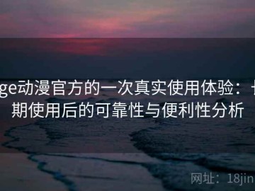 age动漫官方的一次真实使用体验：长期使用后的可靠性与便利性分析