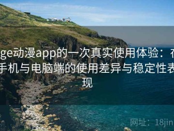 age动漫app的一次真实使用体验：在手机与电脑端的使用差异与稳定性表现