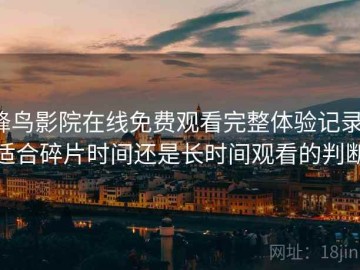 蜂鸟影院在线免费观看完整体验记录：适合碎片时间还是长时间观看的判断