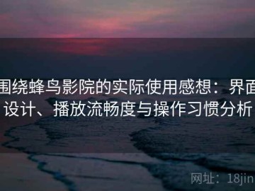 围绕蜂鸟影院的实际使用感想：界面设计、播放流畅度与操作习惯分析
