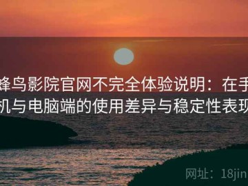 蜂鸟影院官网不完全体验说明：在手机与电脑端的使用差异与稳定性表现