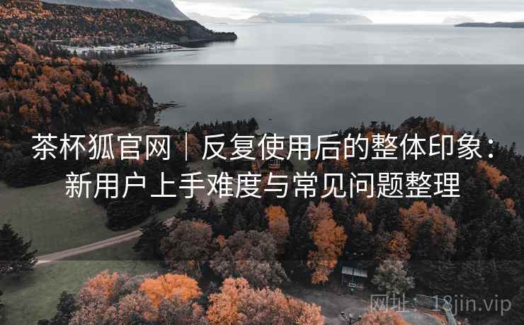 茶杯狐官网|反复使用后的整体印象:新用户上手难度与常见问题整理 茶杯狐官网|反复使用后的整体印象:新用户上手难度与常见问题整理