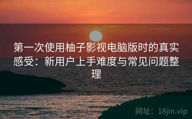 第一次使用柚子影视电脑版时的真实感受:新用户上手难度与常见问题整理 第一次使用柚子影视电脑版时的真实感受:新用户上手难度与常见问题整理